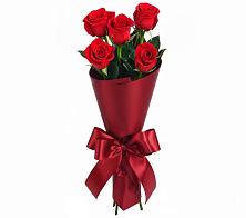 Букет 5 Красных роз Эдлесс Лав в Молодежном Иркутская область