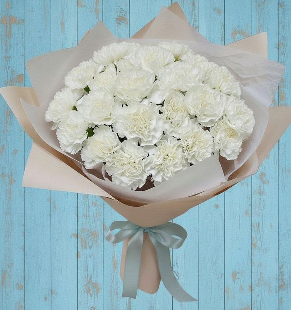 Букет цветов из: Гвоздики в Молодежном Иркутская область