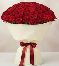 Букет 101 Красная роза Милано в Молодежном Иркутская область