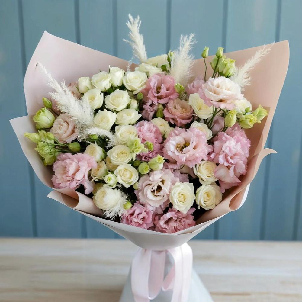 Букет цветов из: Альстромерии и Розы в Молодежном Иркутская область