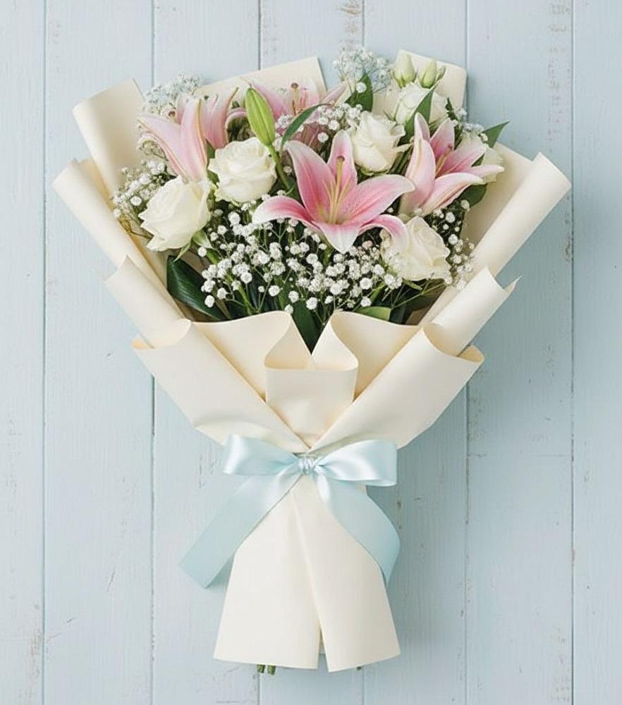 Букет цветов из: Лилии в Молодежном Иркутская область