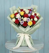 Букет цветов из:  Розы #REPLACE_PRED# Молодежном Иркутская область