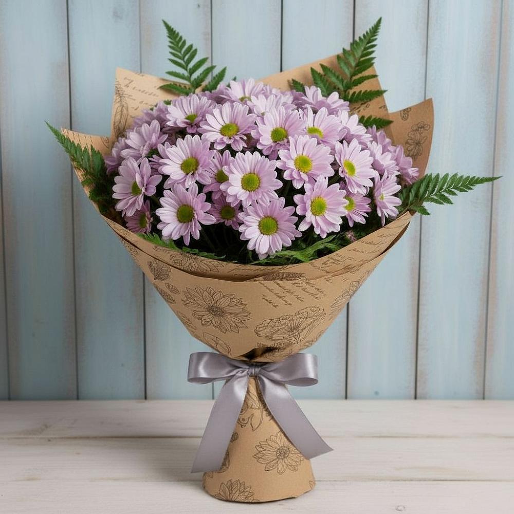 Букет цветов из: Хризантемы в Молодежном Иркутская область