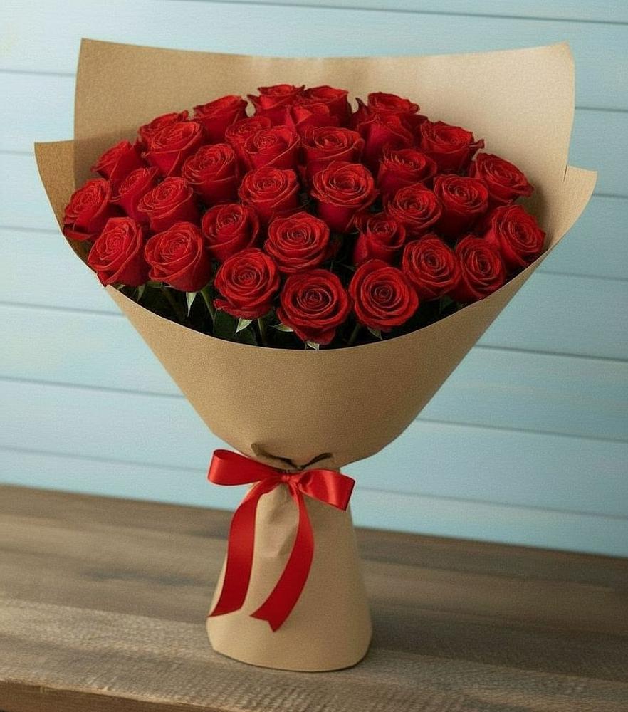 Букет Красные розы Милано в Молодежном Иркутская область