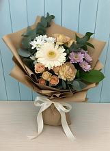 Букет цветов из:  Герберы и Хризантемы в Молодежном Иркутская область