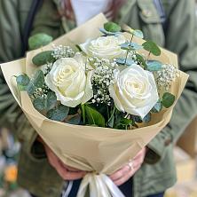 Букет Нежные грёзы в Молодежном Иркутская область Букет цветов из: Розы в Молодежном Иркутская область
