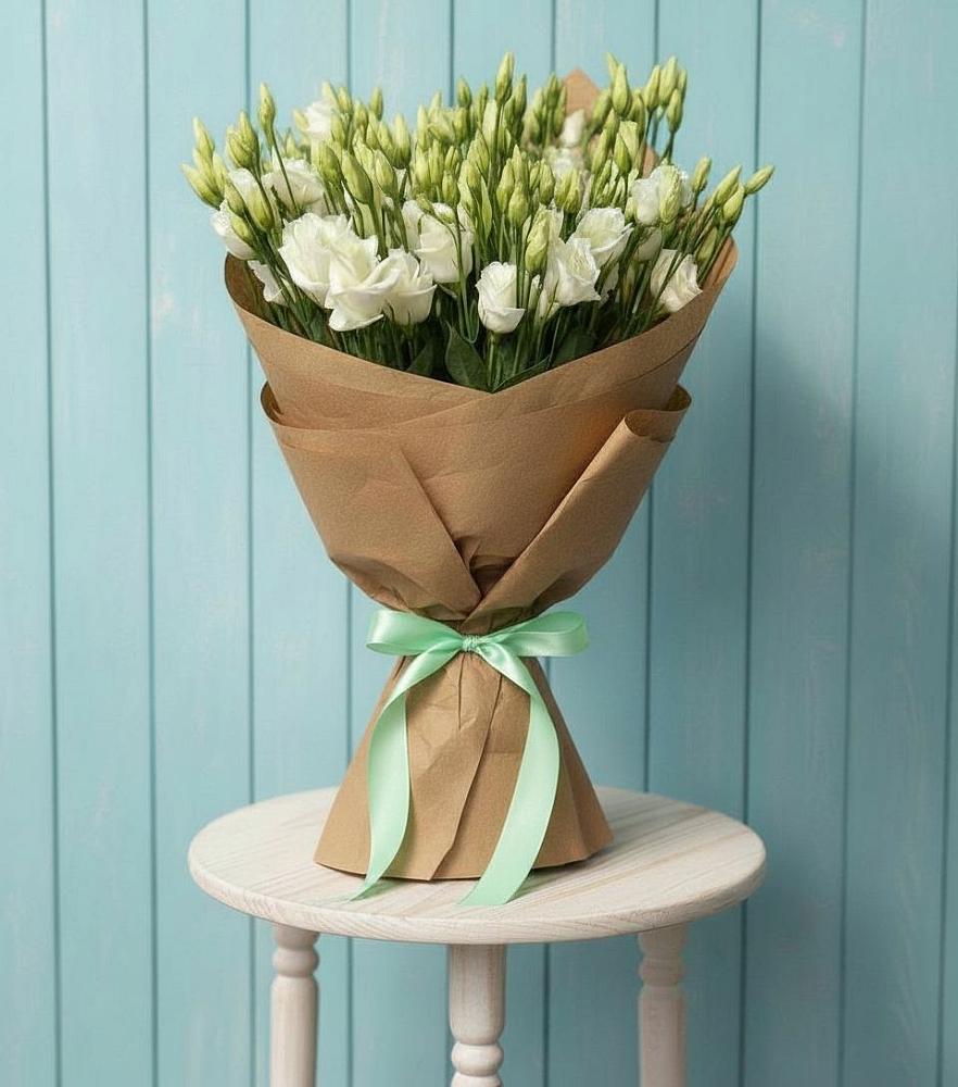 Букет цветов из: Лизиантусы в Молодежном Иркутская область