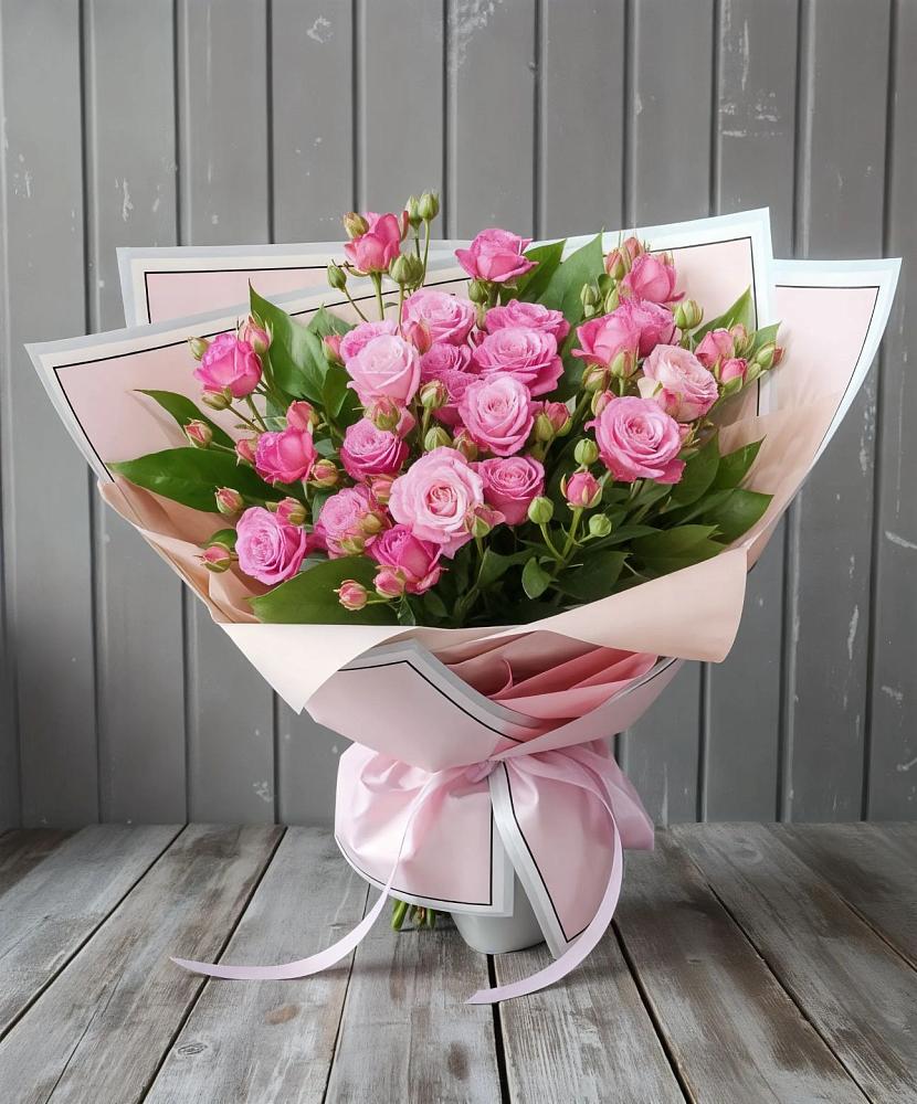 Букет Розовый кустик в Молодежном Иркутская область