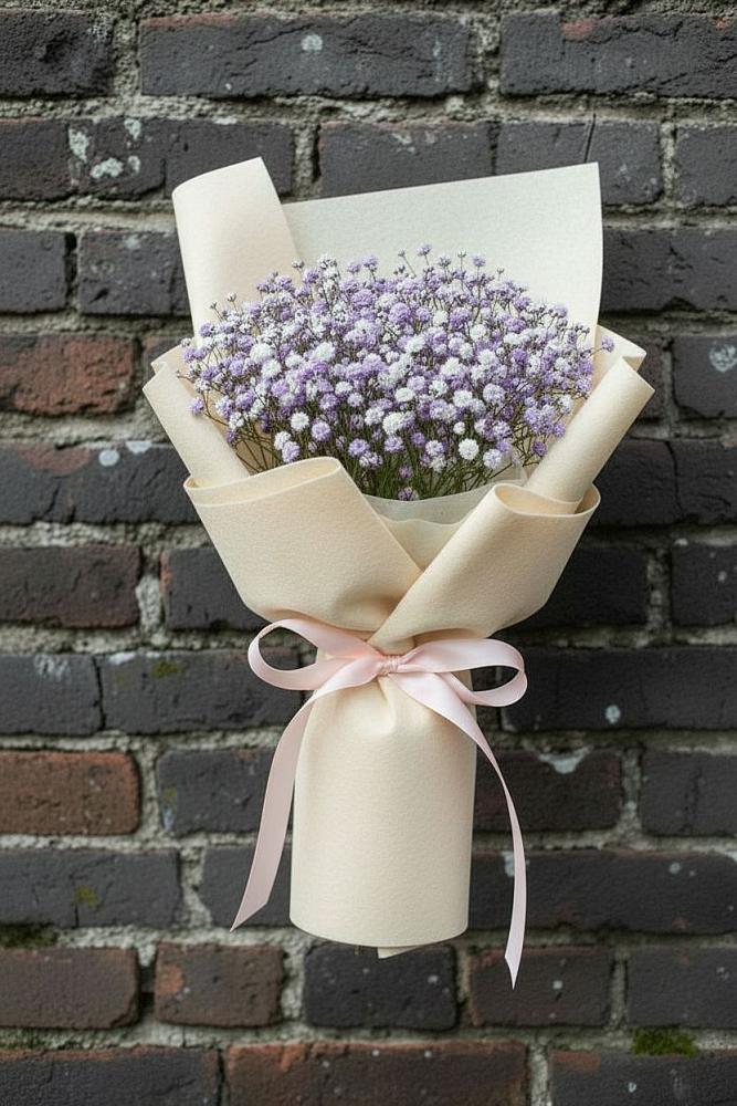 Букет цветов из: Гипсофила в Молодежном Иркутская область