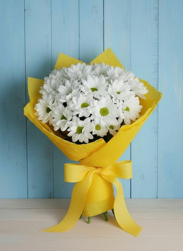 Букет цветов из: Хризантемы в Молодежном Иркутская область