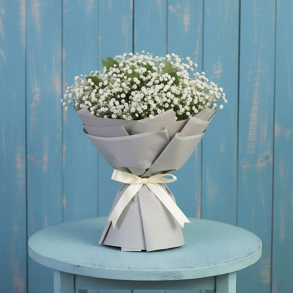 Букет цветов из: Гипсофила в Молодежном Иркутская область