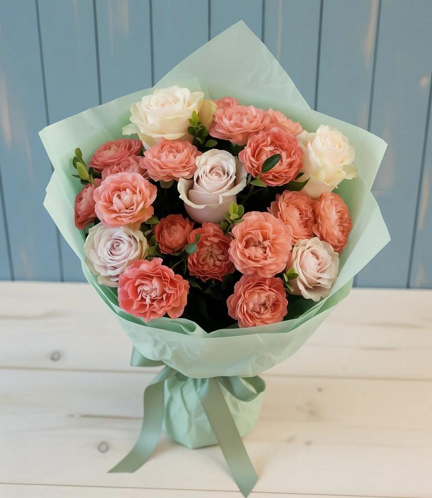 Букет цветов из: Розы в Молодежном Иркутская область