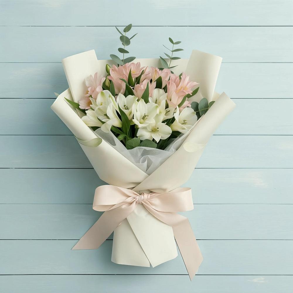 Букет цветов из: Альстромерии в Молодежном Иркутская область