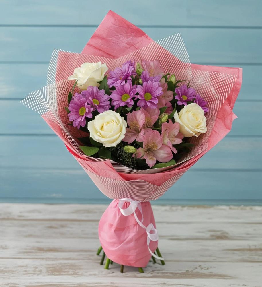 Букет цветов из: Герберы в Молодежном Иркутская область