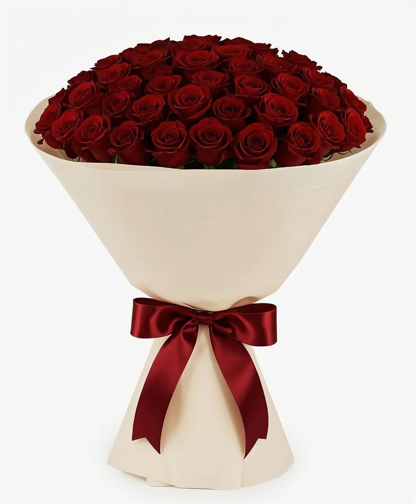 Букет 101 Бордовая роза Блэк Бакарра в Молодежном Иркутская область