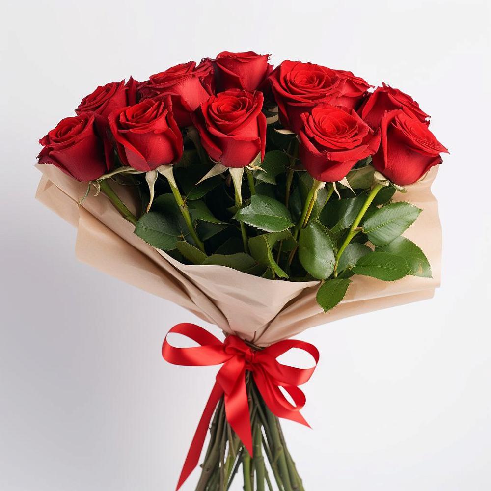 Букет 11 Красных роз Эдлесс Лав в Молодежном Иркутская область